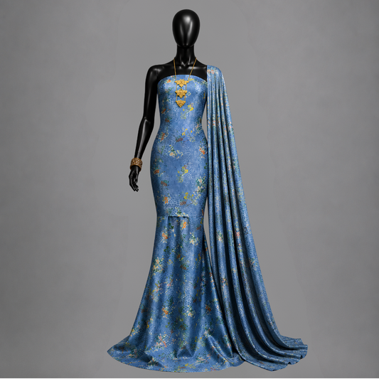 Royal Silk Blue (Unstitched)