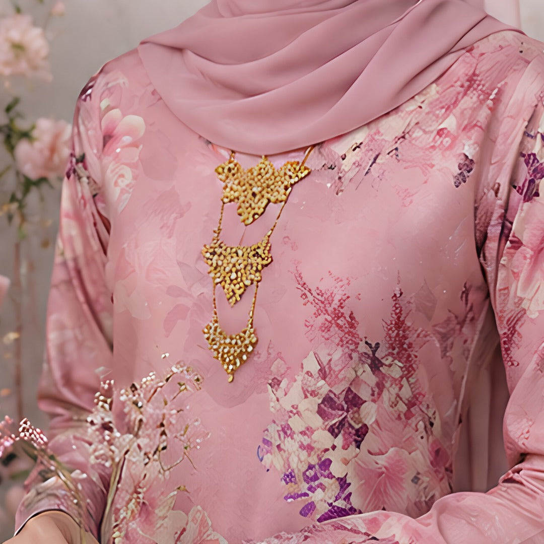 Rose Bloom BATIK Set (Unstitched)