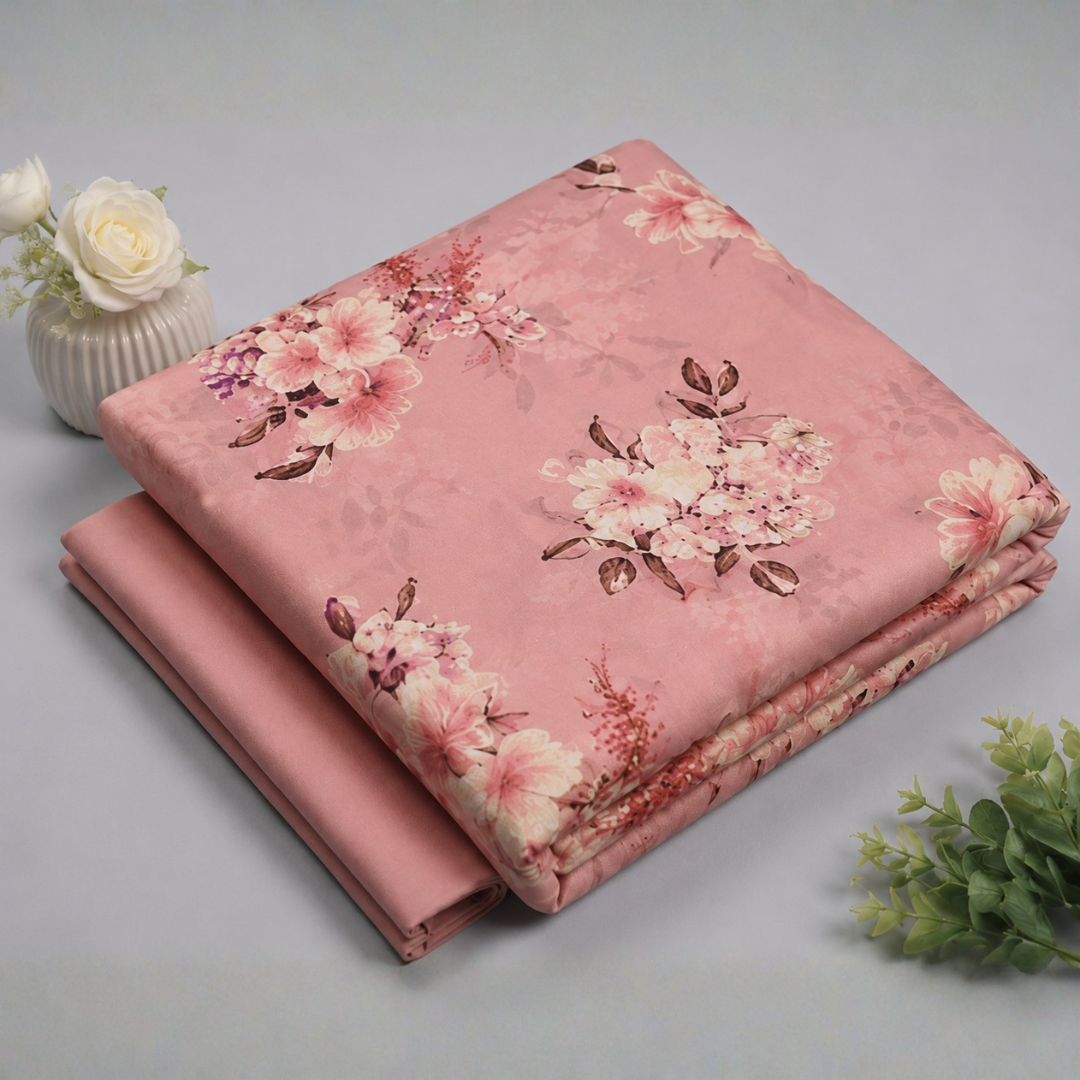 Rose Bloom BATIK Set (Unstitched)